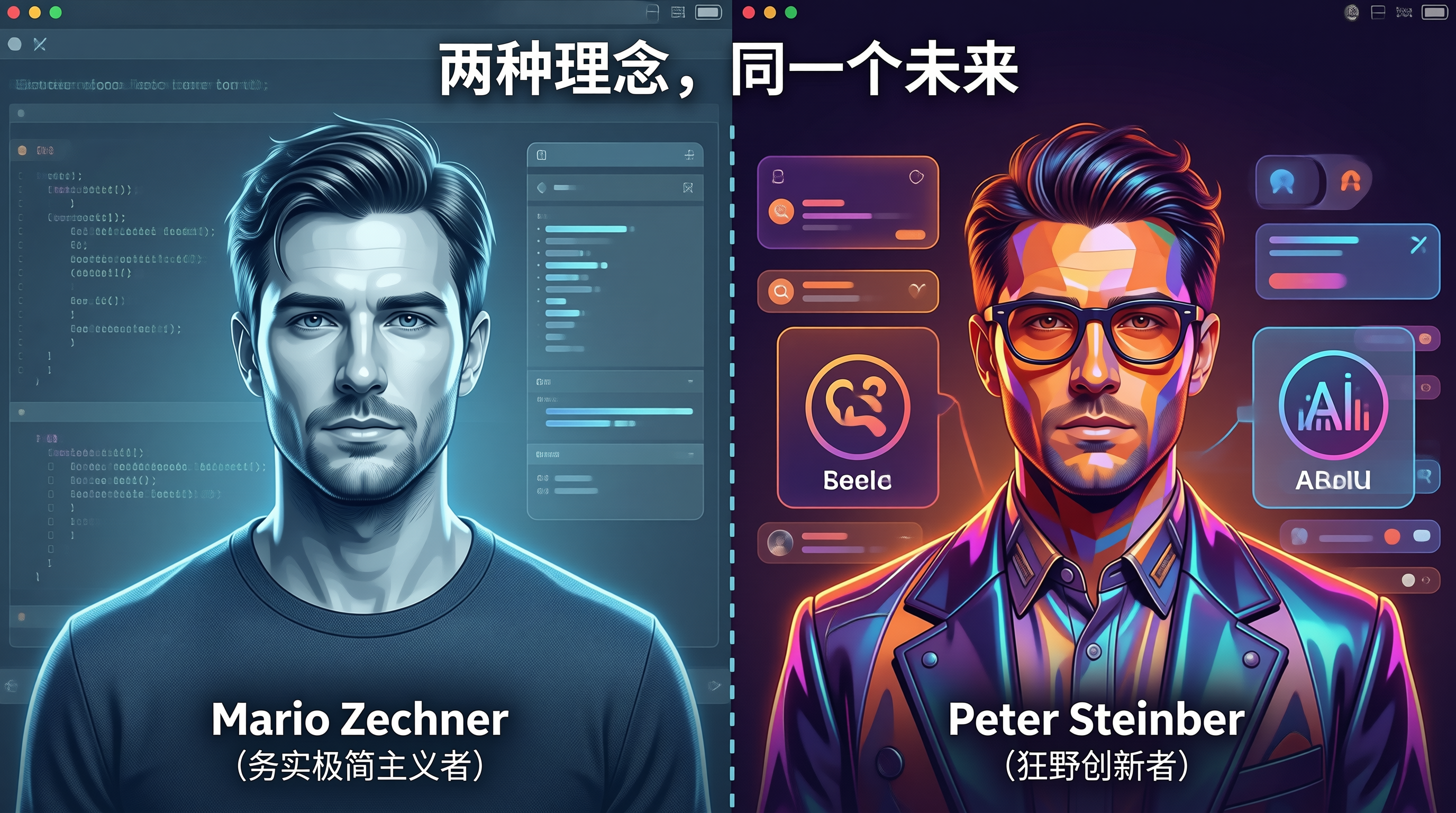 人物对比图：Mario vs Peter